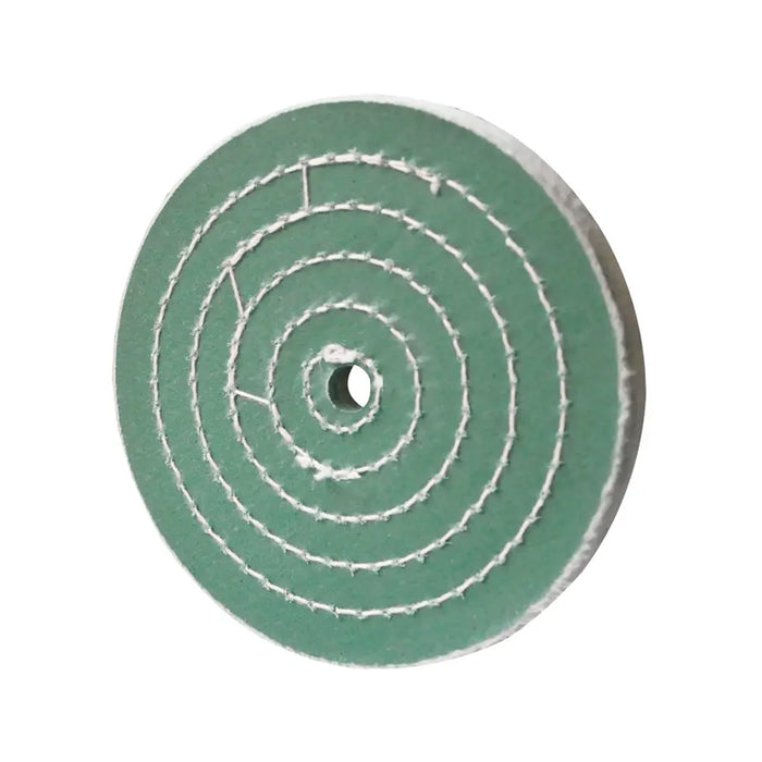Rueda de fibra de algodón verde para pulido de 150 x 13 Cod. 1619