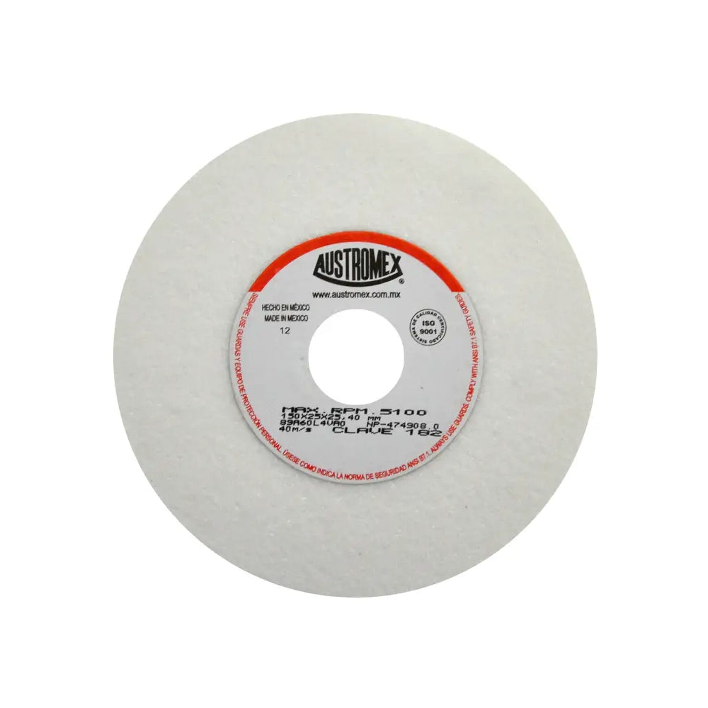 Rueda Abrasiva para rectificar superficies planas y cilíndricas de 150 x 25 x 25.40 mm Cod.182