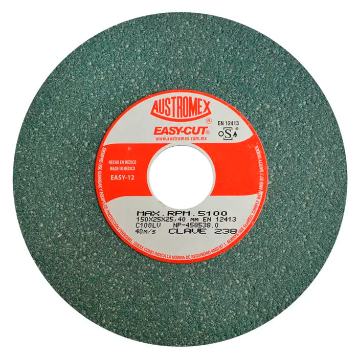 Rueda Abrasiva para esmerilar y afilar herramientas de corte de carburo de tungsteno de 150 x 25 x 25.4 mm Cod. 238