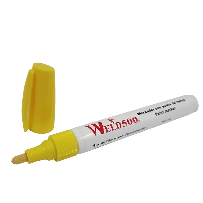 Marcador amarillo punta de fieltro con clip WLD*MFAMA-C