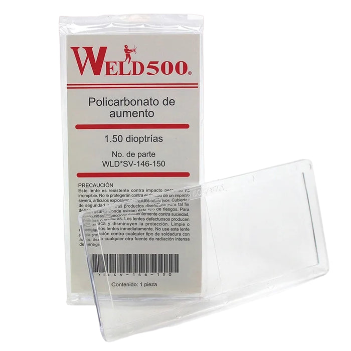 Policarbonato de aumento 1.50 dioptrias WLDSV-146-150