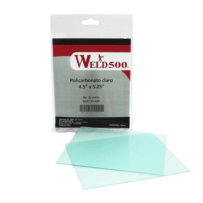 Mica clara de policarbonato 2"x4.25" WLDSV-440