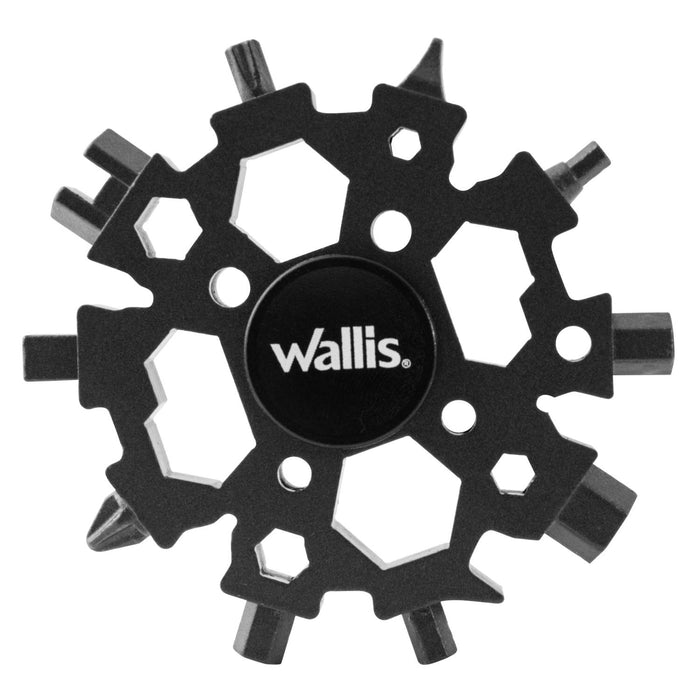 Multiherramienta universal portátil, 22 usos, acero inoxidable negro K900381