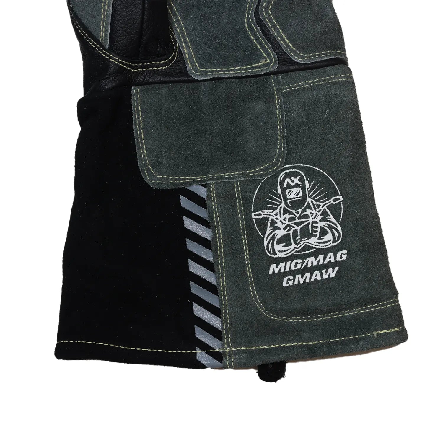 Guantes De Soldar Mig Fabricados En Piel Con Carnaza AXT-GP073-M