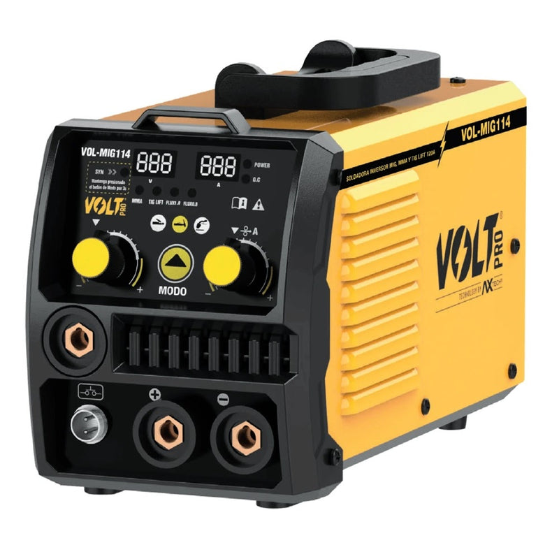 SOLDADORA INVERSOR MIG, GAS / NO GAS, 100A, 110V, ROLLO 1 KGS