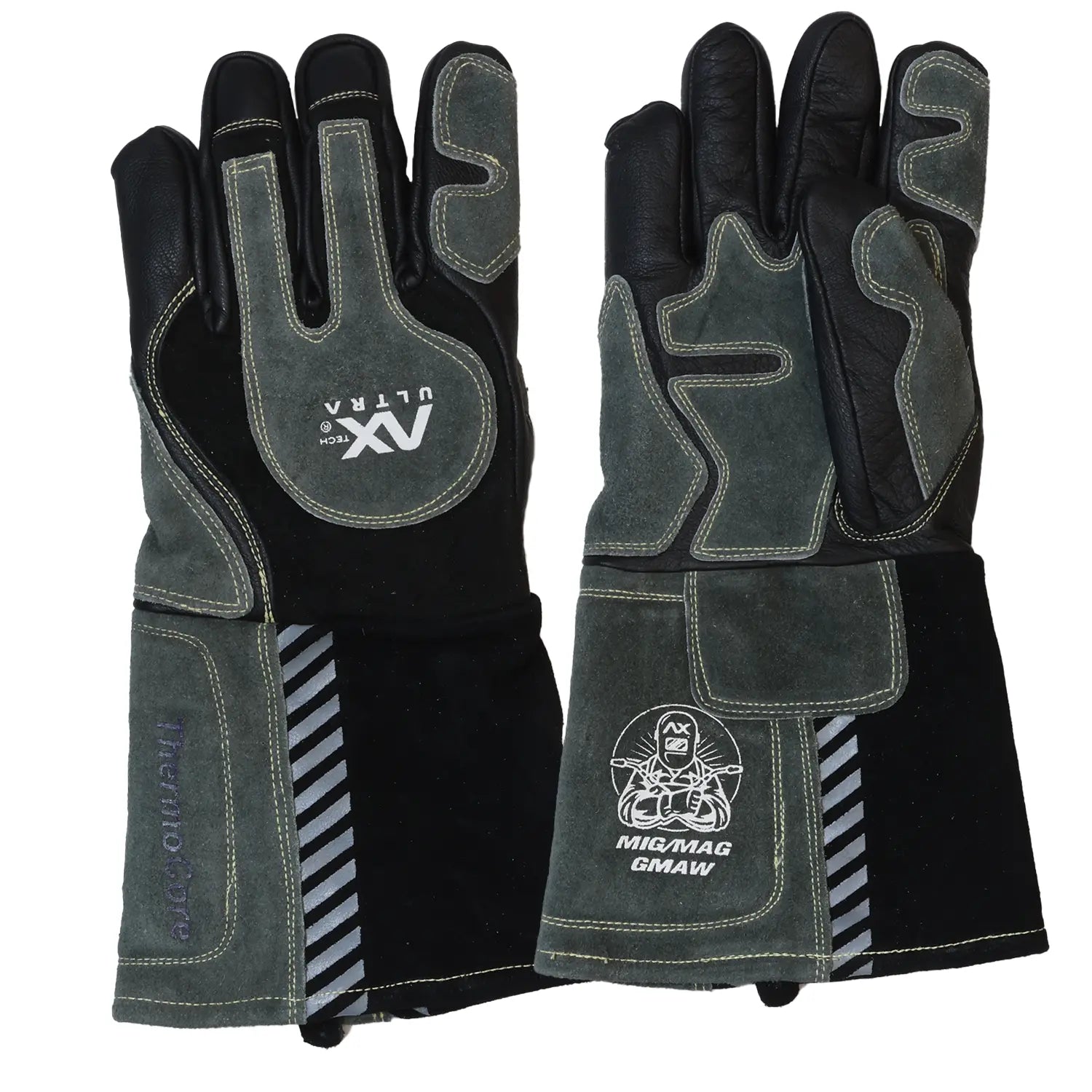 Guantes De Soldar Mig Fabricados En Piel Con Carnaza AXT-GP073-M