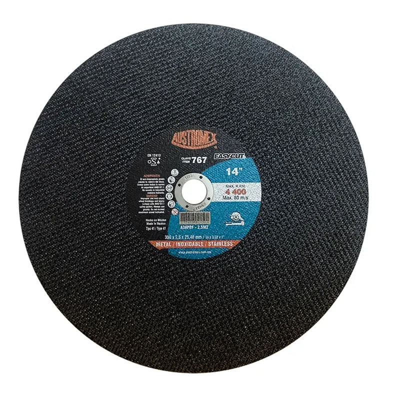 Disco abrasivo para corte  350 x 2.5 x 25.4 mm Cod.767