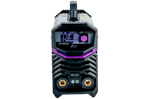 Combo AX Tech AXT-207LCD-C1: soldadora 200 A, careta, esmeriladora y escuadra — imagen 2