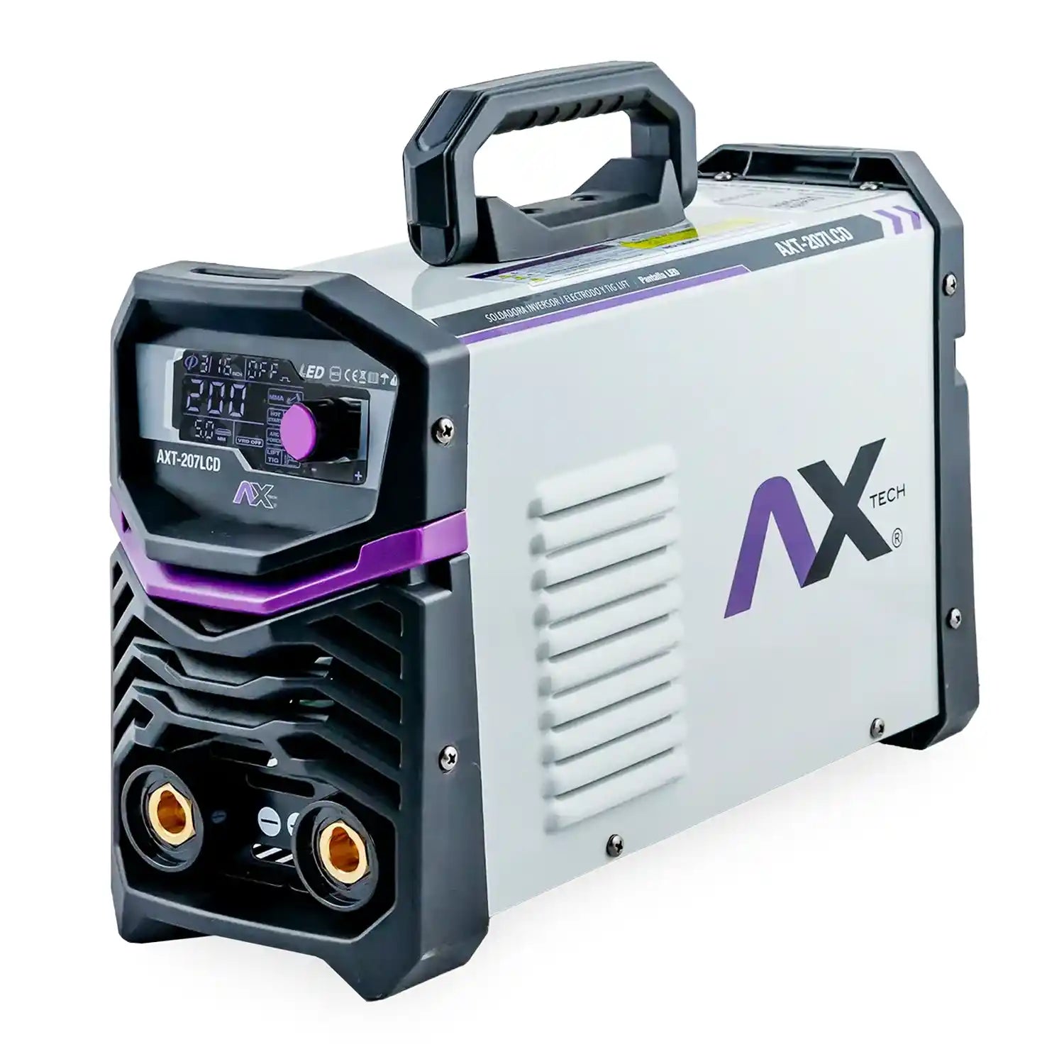 Soldadora Inversora 200A Bi Voltaje AXT-207LCD