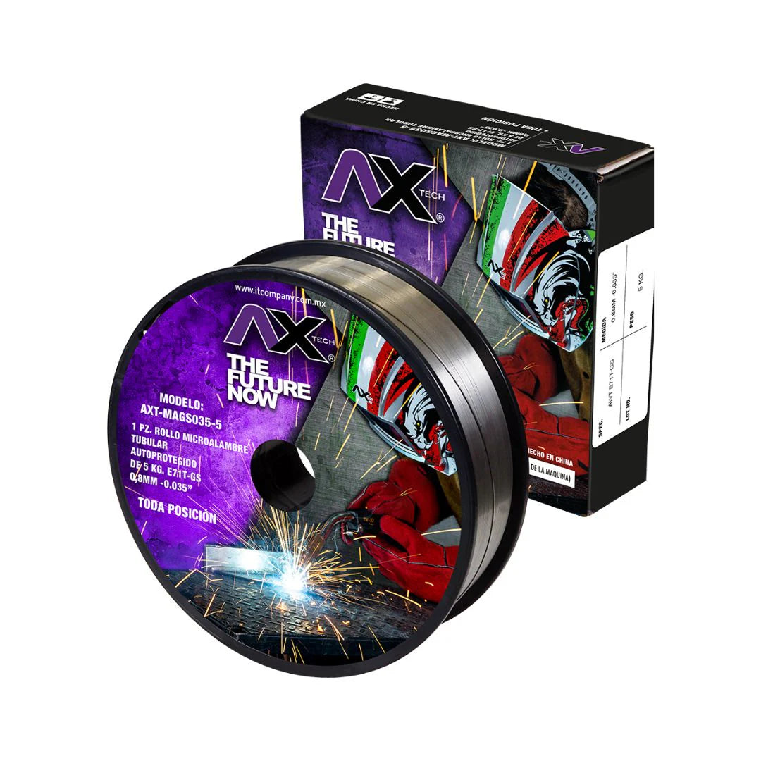 Microalambre Tubular (No Gas) 5Kg 0.030" E71T-Gs AXT-MAGS030-5