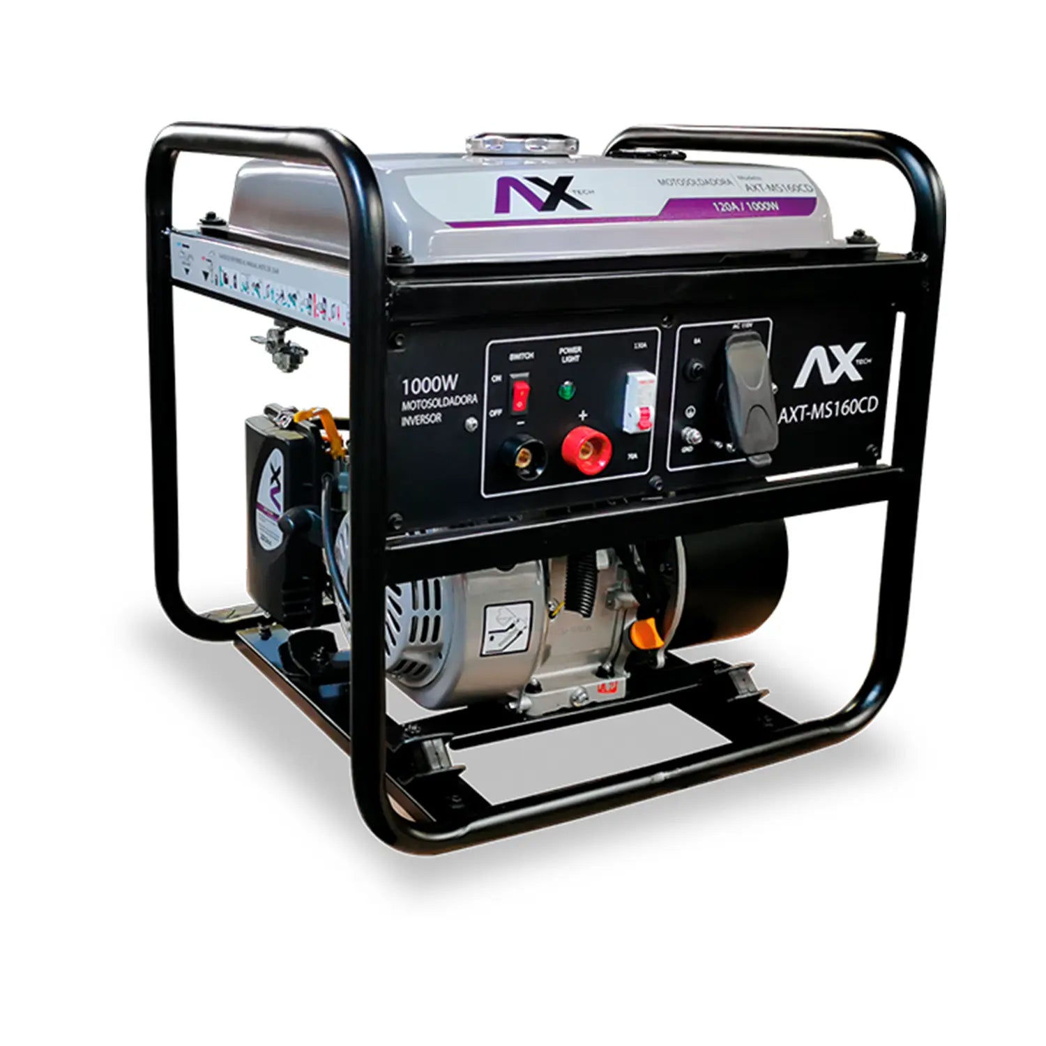Motosoldadora Gasolina de Corriente Directa 1000w 130A