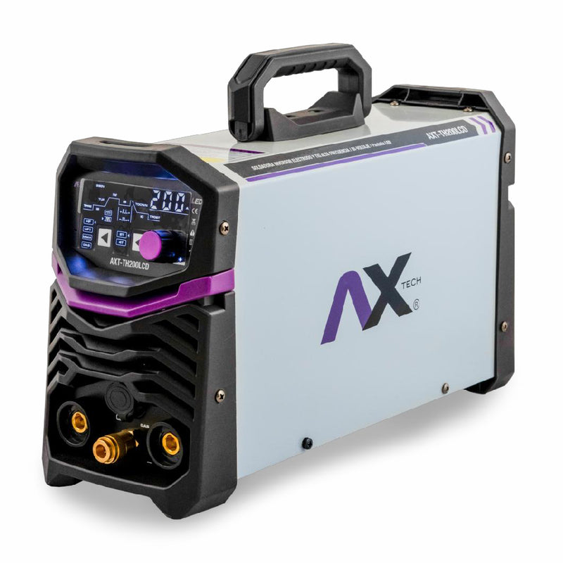 Soldadora inverter AX Tech AXT-TH200LCD TIG HF y MMA 200 A — vista principal