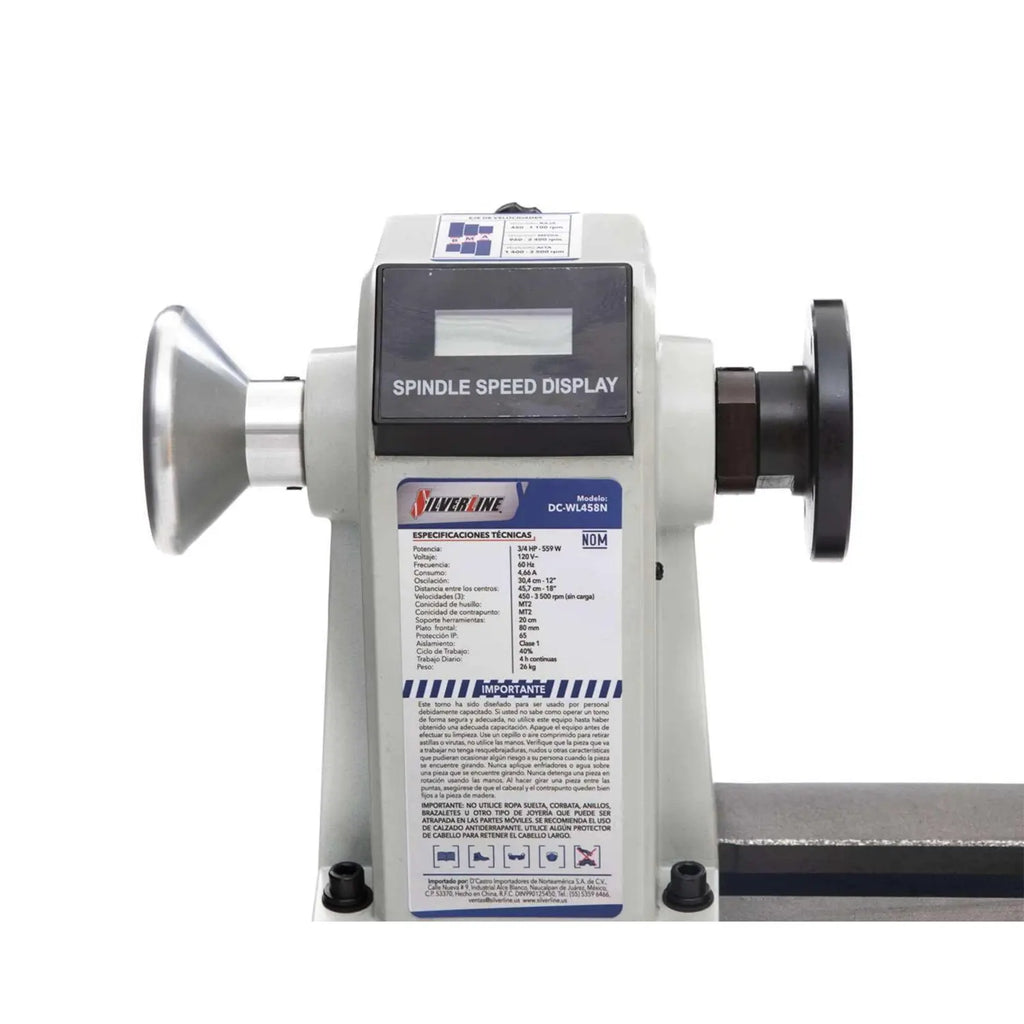 Torno de Banco para Madera de Velocidad Variable  DC-WL458N
