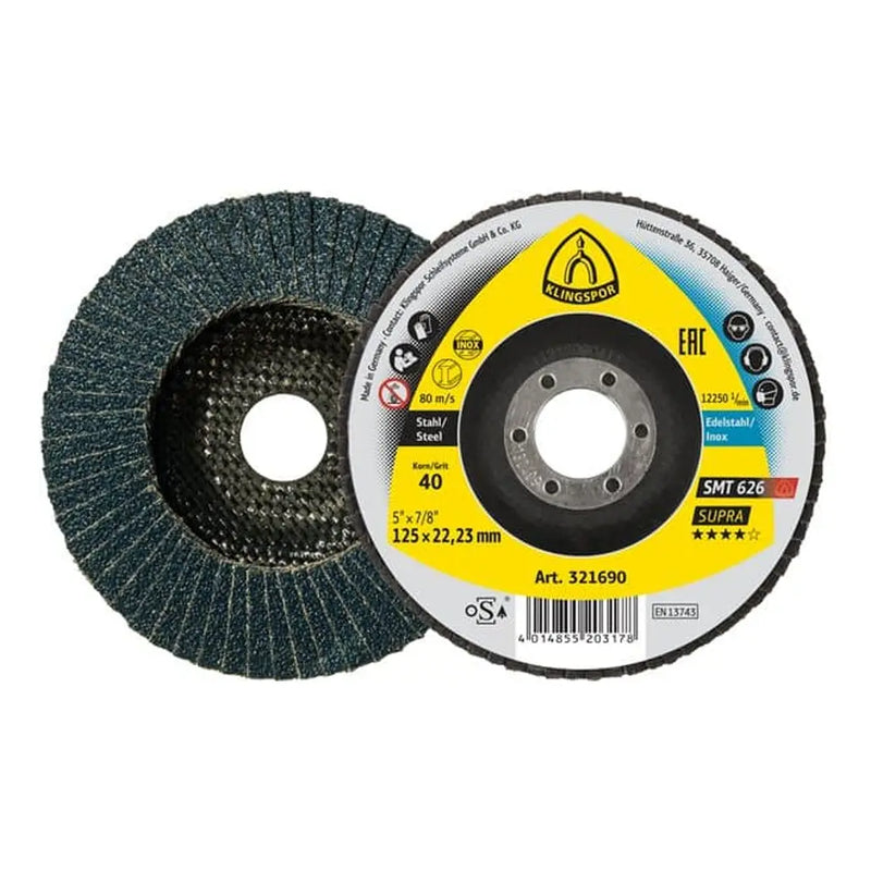 Disco Láminado grano 120 Óxido de zirconia de 4 1/2"