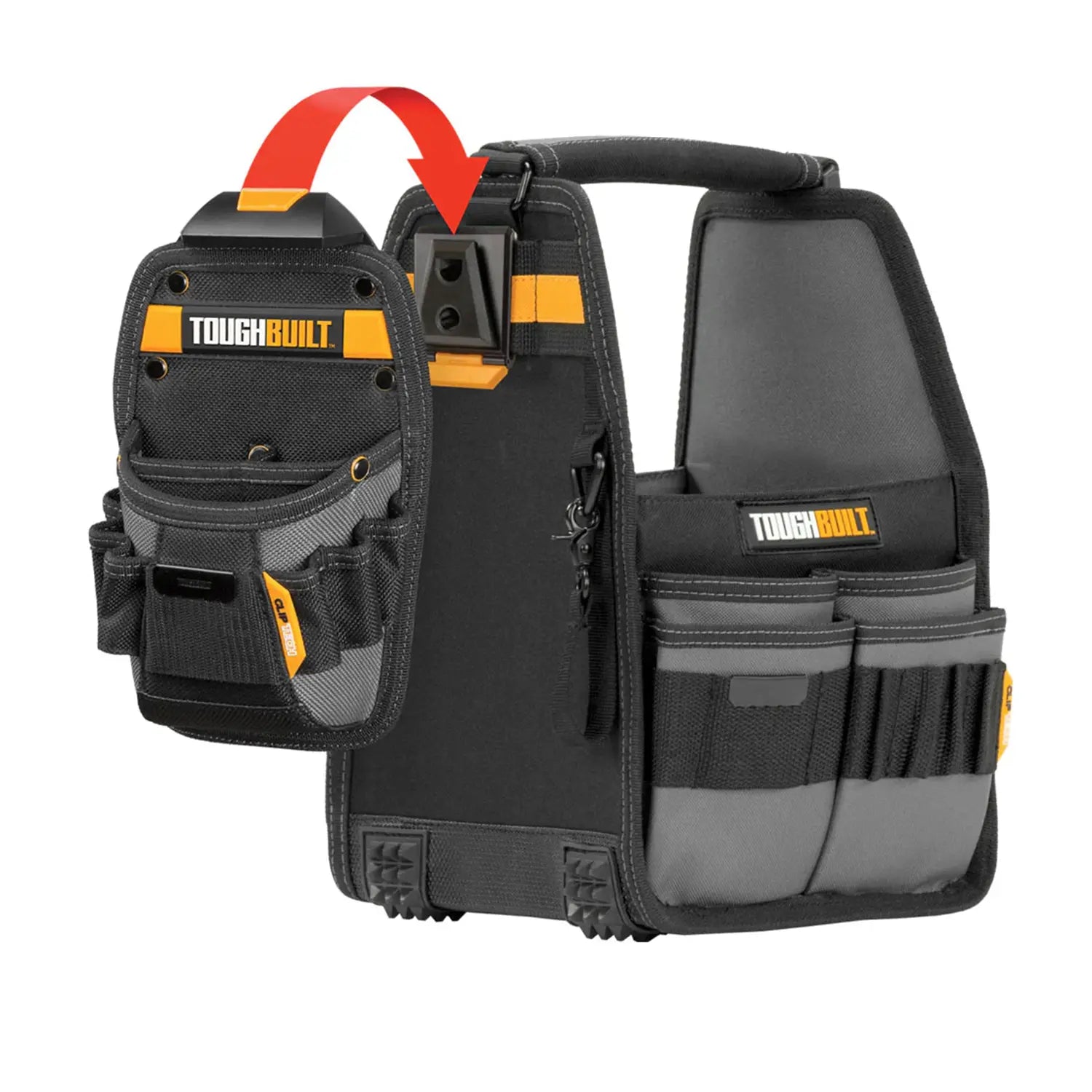 Morral De 20 cm + Portaherramientas, ToughBuilt® TB-CT-180-8