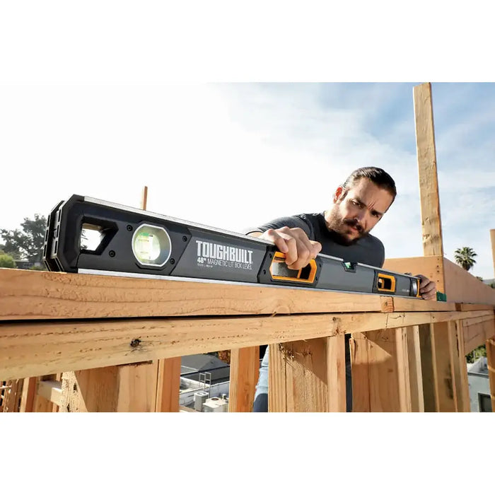 Nivel De Caja Magnético  Con Luz 48" TB-H2-L-48LH-M