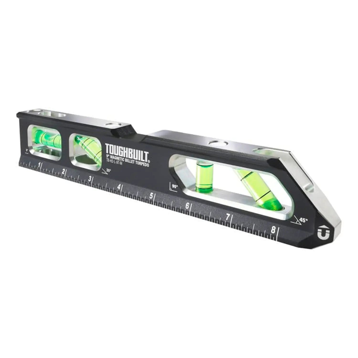 Nivel Torpedo Magnético De 23 cm (9"), Para Alineaciones Precisas, ToughBuilt® TB-H2-L-9T-M