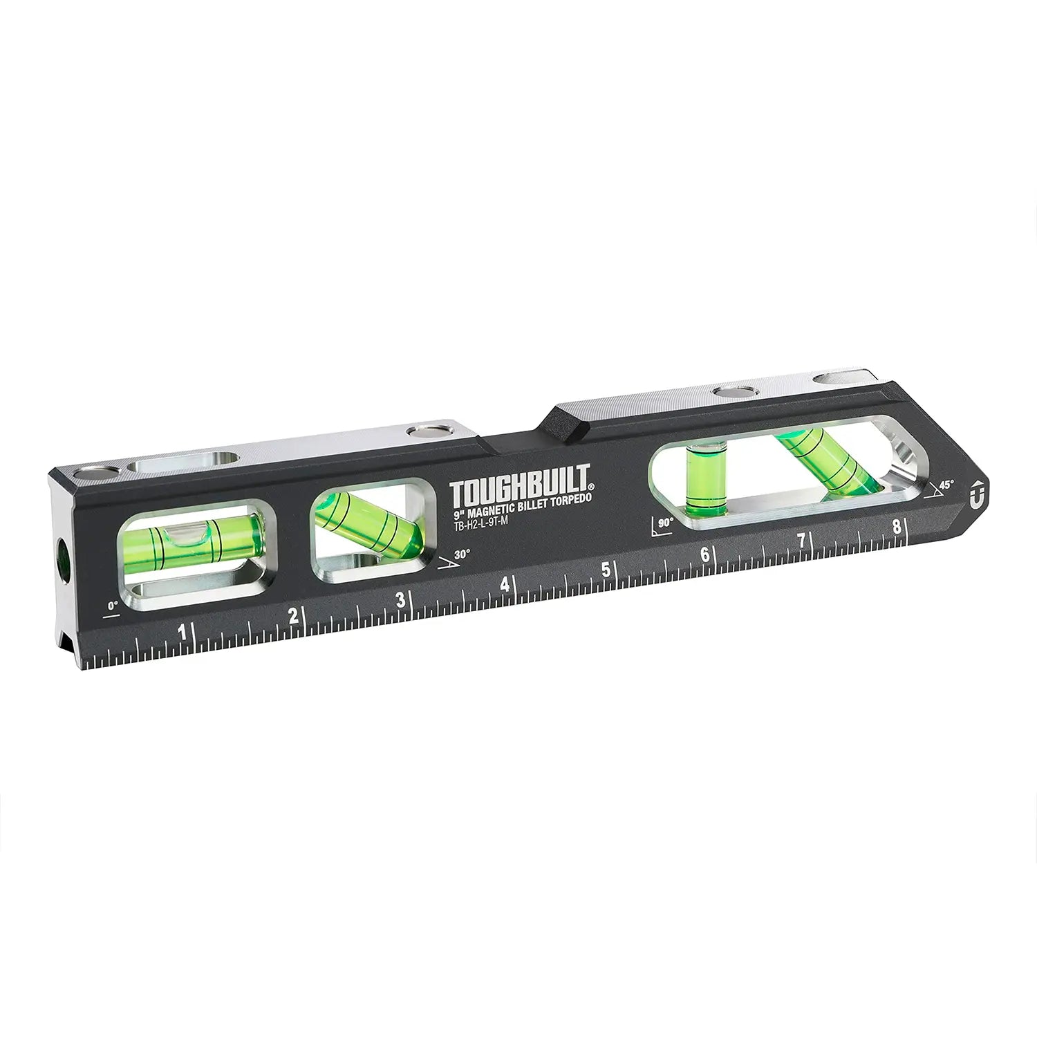 Nivel Torpedo Magnético De 23 cm (9"), Para Alineaciones Precisas, ToughBuilt® TB-H2-L-9T-M
