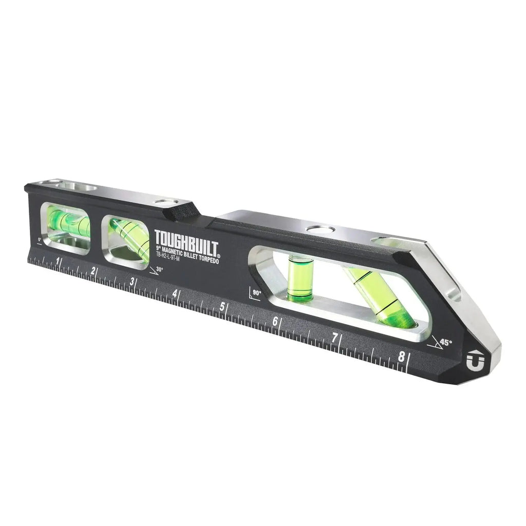 Nivel Torpedo Magnético De 23 cm (9"), Para Alineaciones Precisas, ToughBuilt® TB-H2-L-9T-M