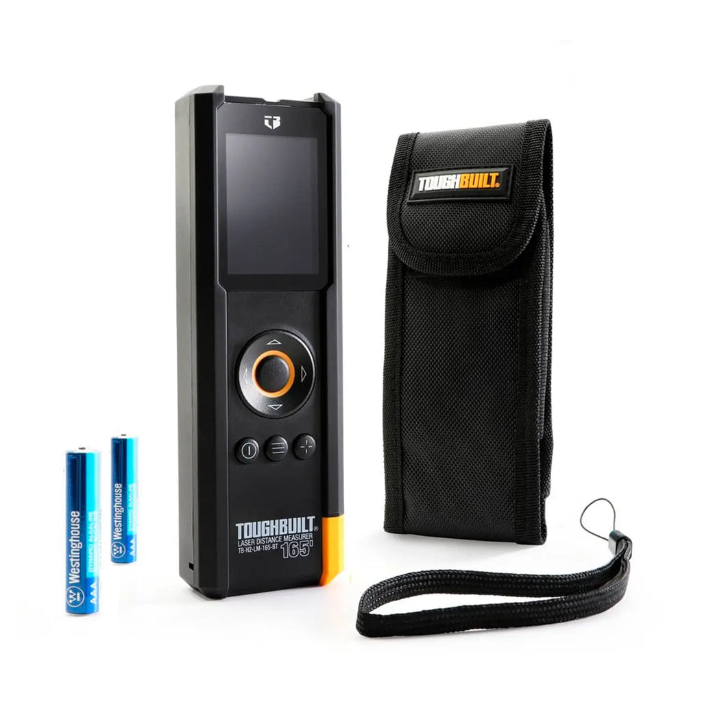 Medidor De Distancia Láser De 50 Metros (165´), ToughBuilt® TB-H2-LM-165-BT