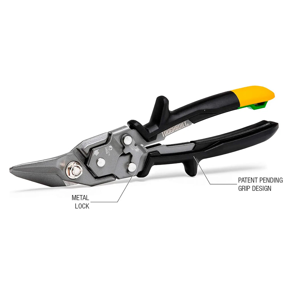 Tijeras De Aviación Con Corte Hacia La Derecha, Para Lámina, ToughBuilt® TB-H4-60-R