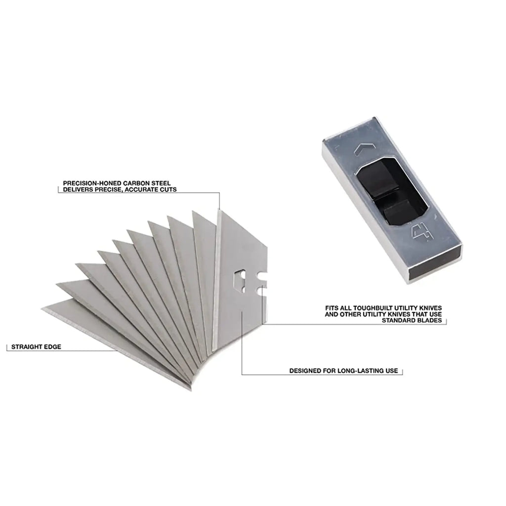 Paquete De 30 Navajas Universales Para Cuchilla Raspador, ToughBuilt® TB-H4S30-80