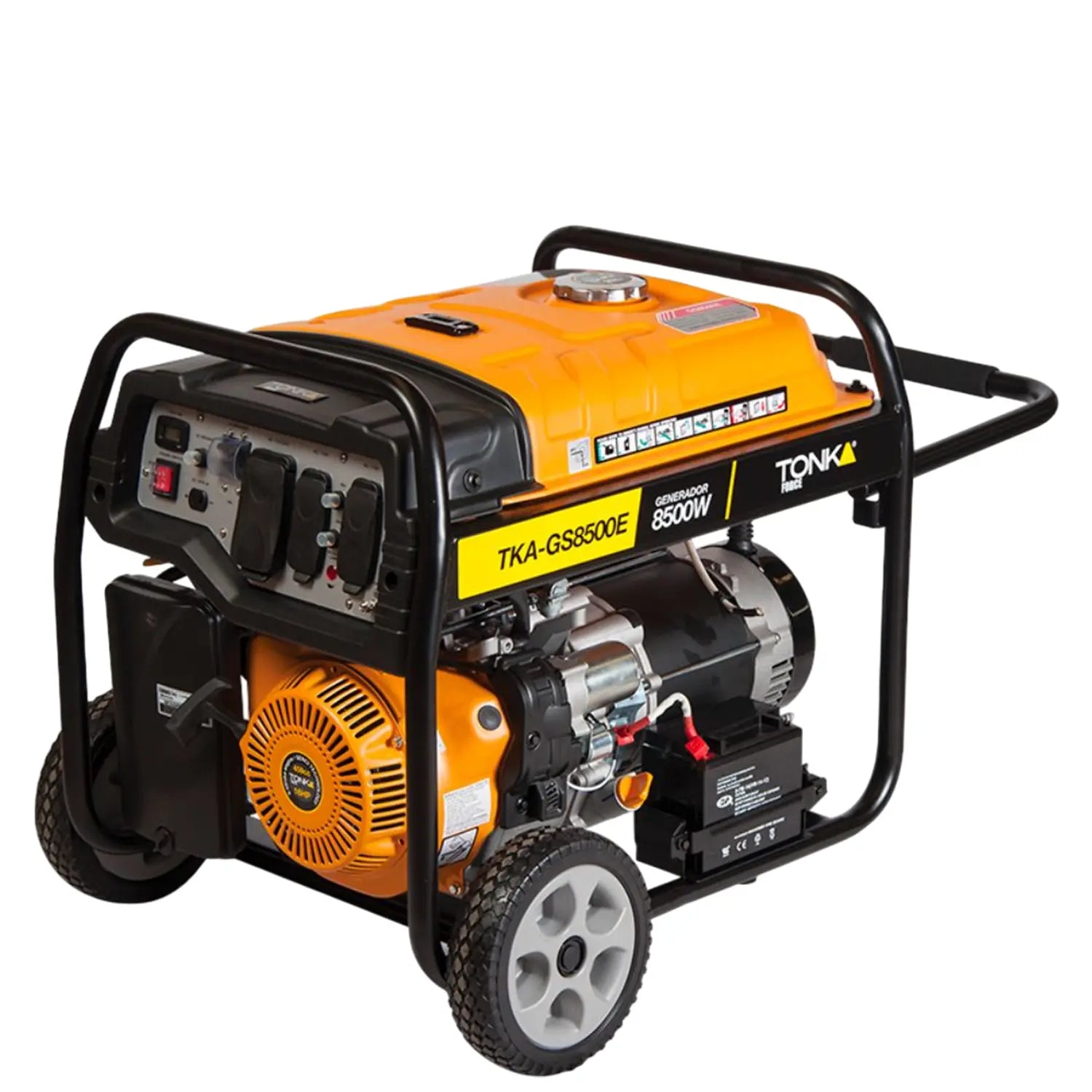 Generador 8,500Wtts, 16Hp, 120/240V, 60Hz,Con Marcha,Bateria,Llantas Y Manibelas TKA-GS8500E