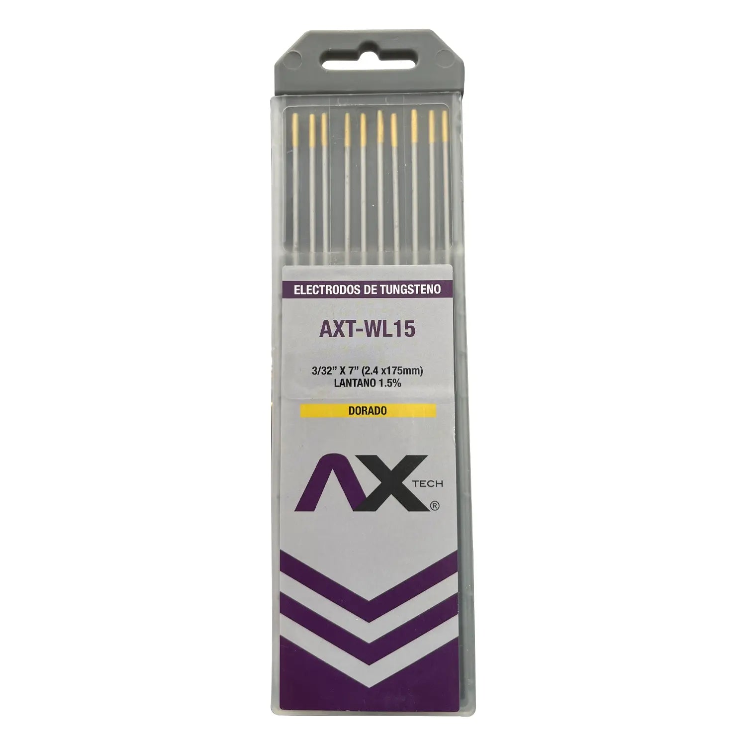 Tungstenos Lantano 1.5% Color Dorado 3/32"X7" AXT-WL15-ITC
