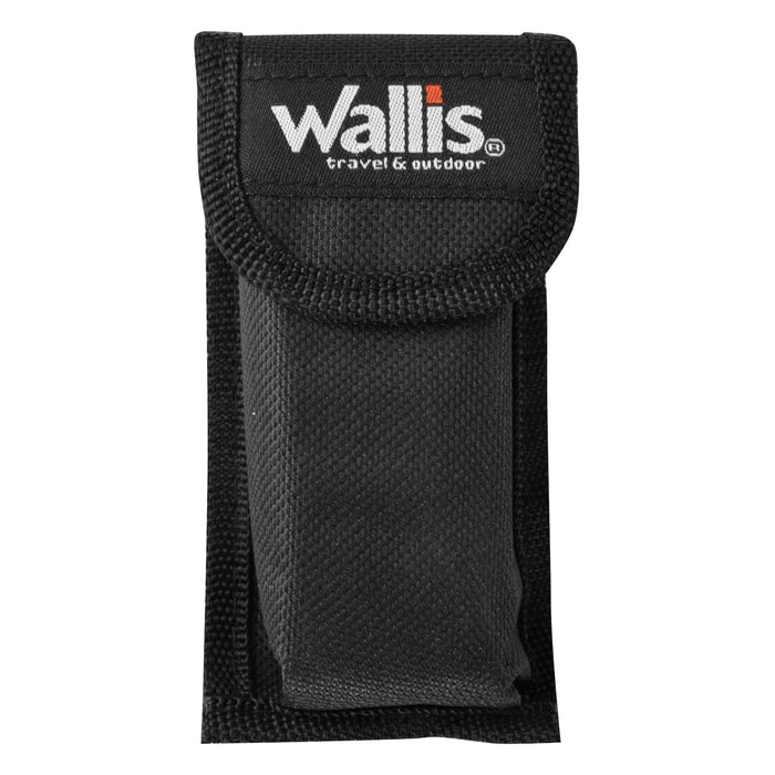 Multiherramienta con 12 usos, mango aluminio rojo con funda K900177