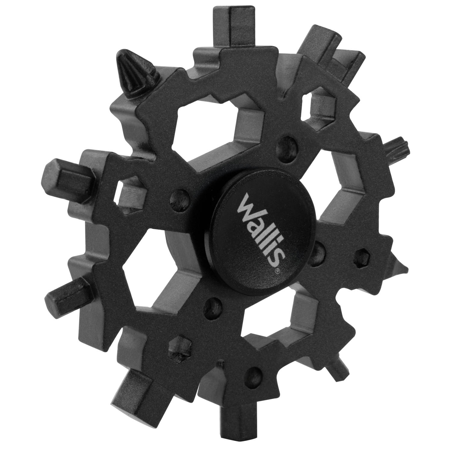 Multiherramienta universal portátil, 22 usos, acero inoxidable negro K900381