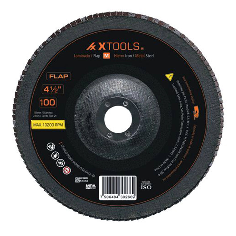 Disco laminado 4 1/2" lija g-100 xtools